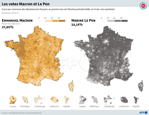 AFP__carte_France_votes_Le_Pen_Macron_1er_tour_presidentielles_2022.png