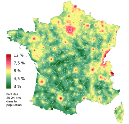 Herve_Le_Bras__INSEE__France_carte_part_des_20-24_ans_dans_la_population_en_2013.png